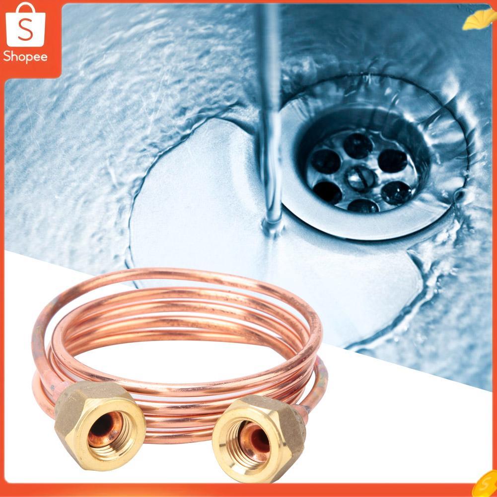 Hap Tubo capilar ERYUE cobre flexível macio 2,8 mm G1/4 peças de refrigeração para manutenção de refrigerador (900 mm)