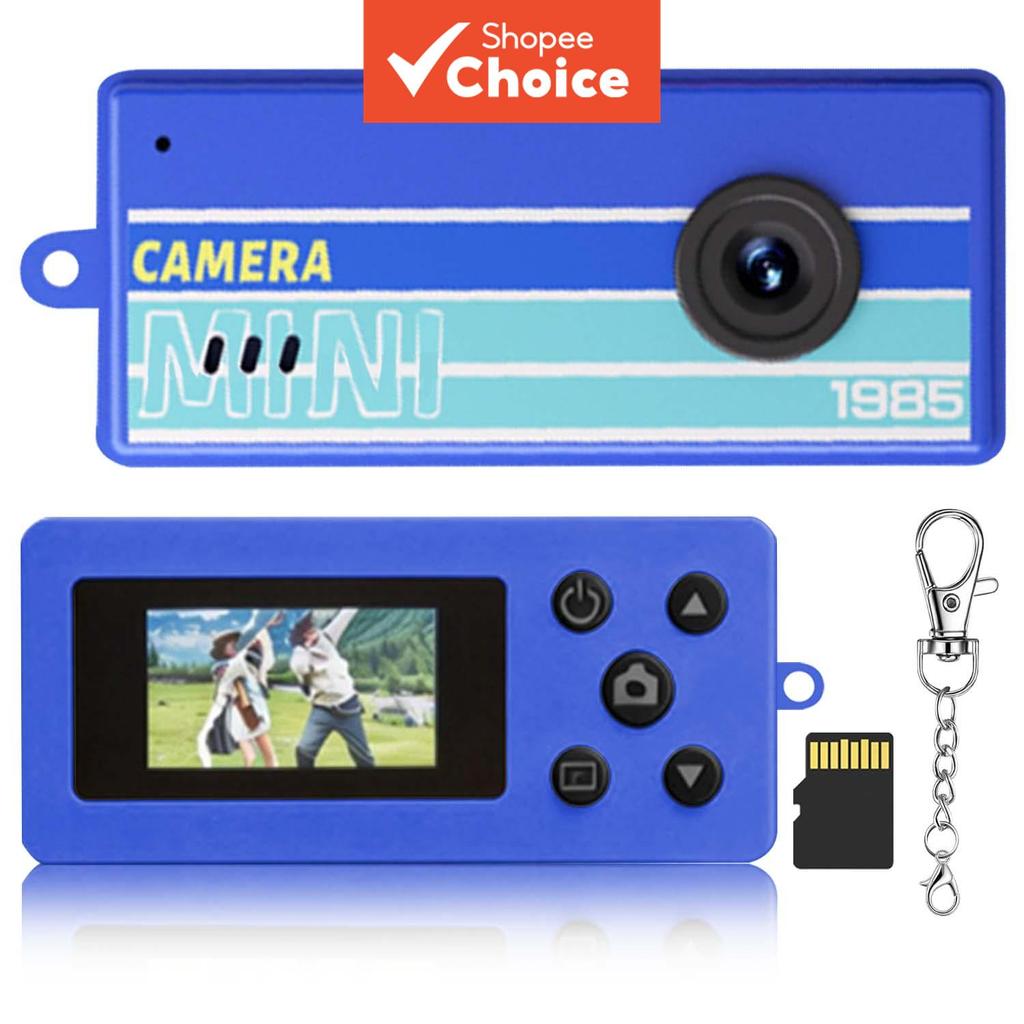 Mini Chaveiro Câmera Digital 1080P HD Vídeo 32GB Cartão Pequeno Minúsculo Retro Cam Viagem Estudo Gravação Presente Aniv