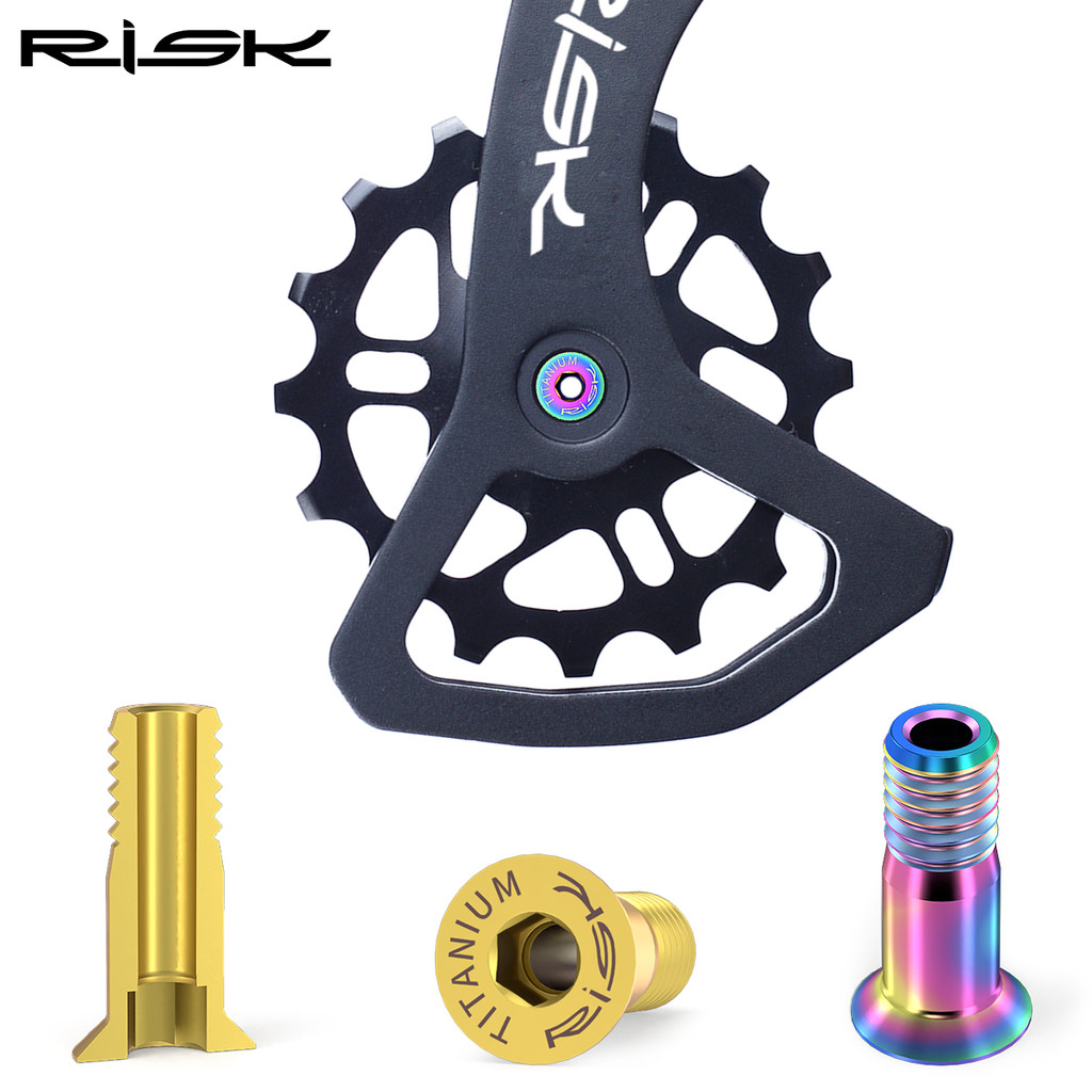 Risk SL Mountain Road Bicicleta Rolamento UT Desviador Traseiro XT Roda Guia Parafuso de Liga de Titânio XTR