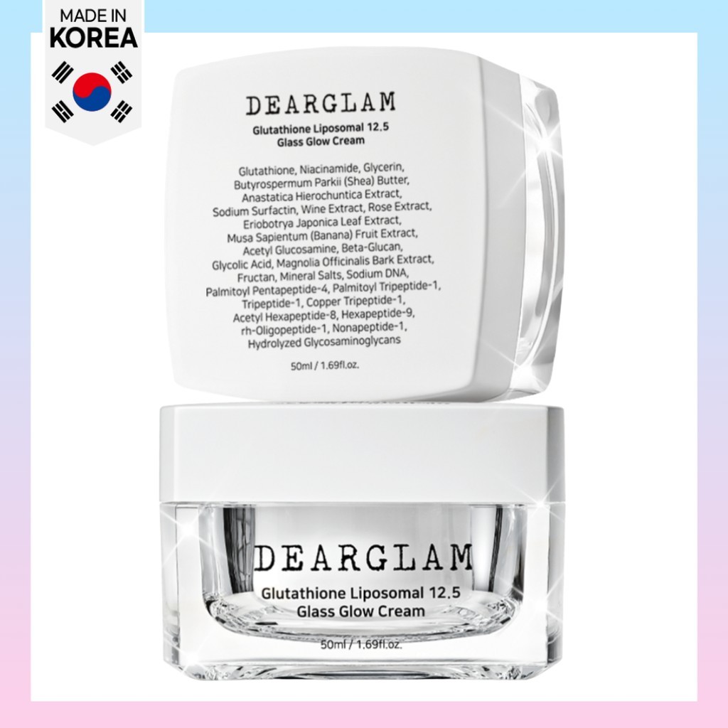 [dearglam] Creme Brilhante De Vidro Glutationa Lipossomal 12.5 , 50ml , 1 Unidade/Brilho Coreano/Pele Radiante Da Seul B