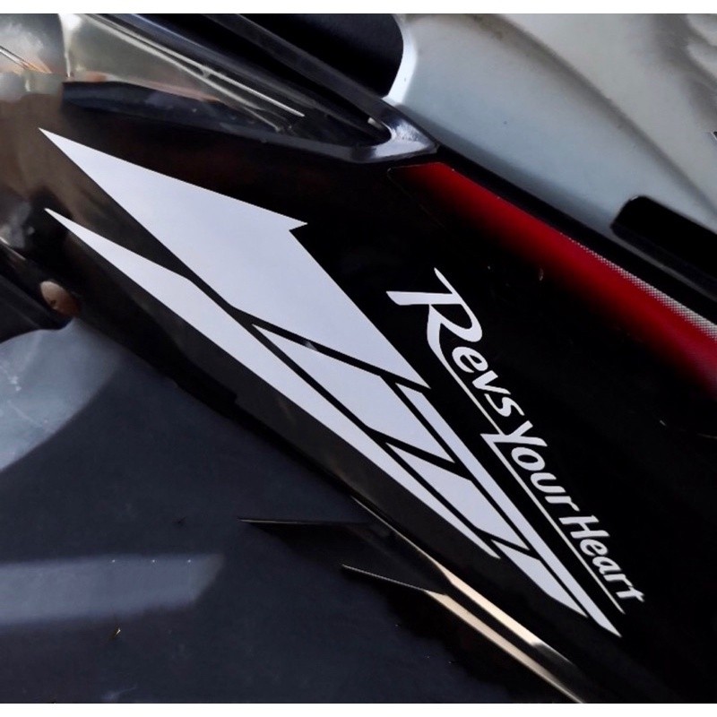 [Envio rápido] Adesivo refletivo A521 YAMAHA Stripe M1 Revs seu coração Pacote de um par