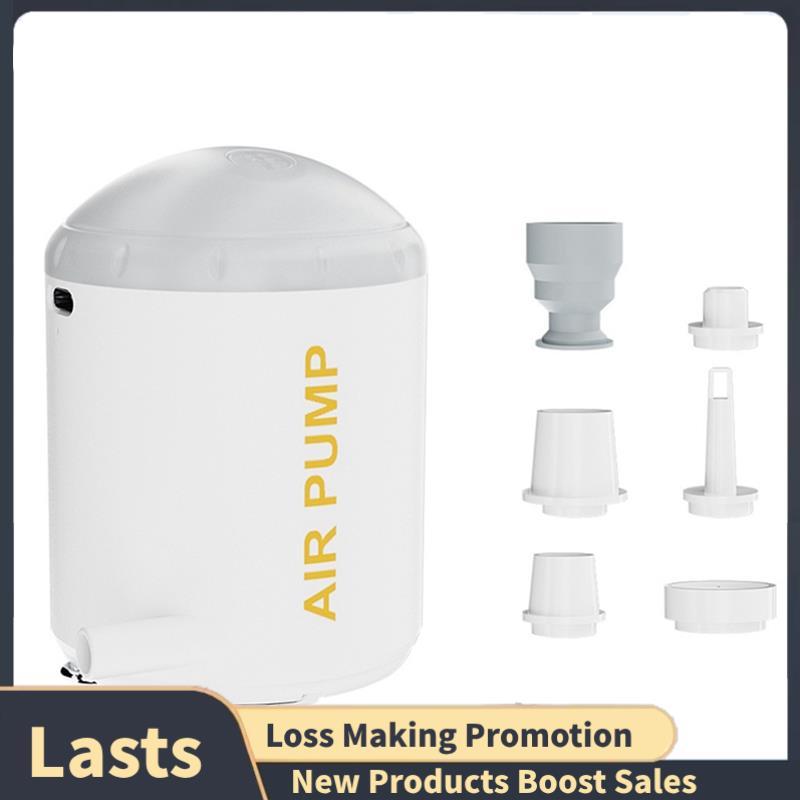 Mini Bomba De Ar Elétrica Com Lanterna LED Compressor Portátil Para Cama De Acampamento Ao Livre 3.5Kpa Inflar Rapidamen
