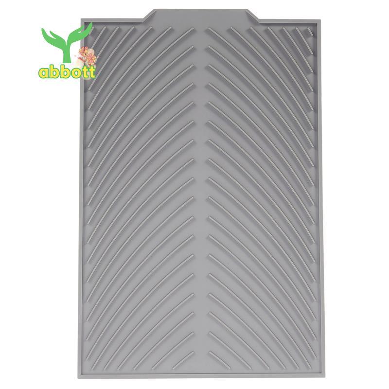 [Quick A] Tapete De Secagem De Pratos De Silicone Flume Drenagem Dobrável , Retangular Almofada Bandeja Antiderrapante R
