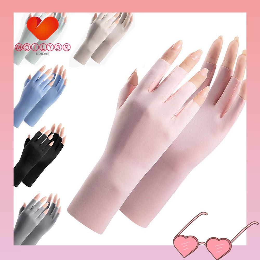 MOILYBR Luvas Para Pintura De Unhas , Proteção Uv Lâmpada Led , Protetor Solar A Pele Dos Dedos