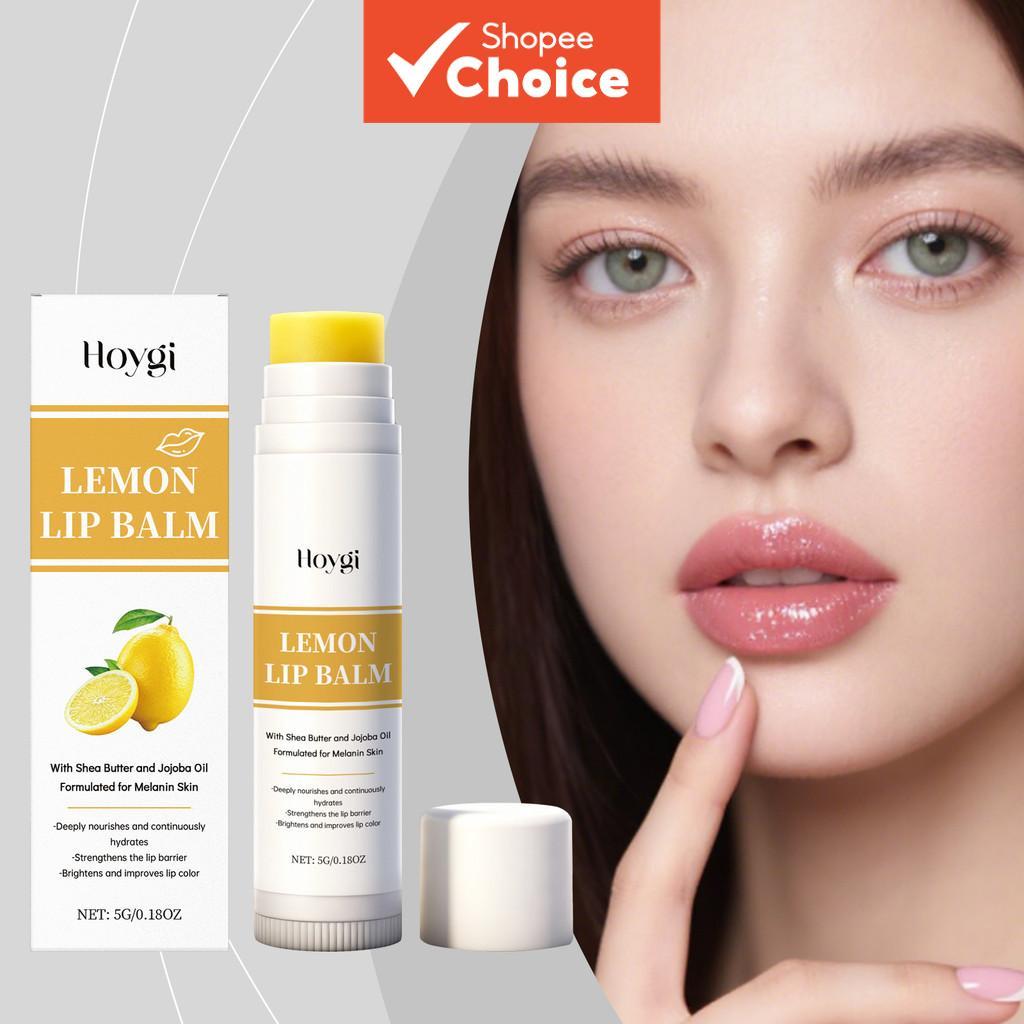 Bálsamo labial avançado de limão e cúrcuma, fórmula com manteiga de karité para reduzir a perda de hidratação, restaurar