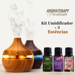 Umidificador De Ar +3 Essências E Difusor Aromatizador De Ambiente Eletrico Umidificador Usb Com Led