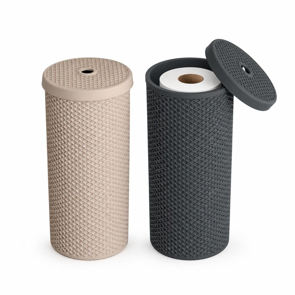 Kit 2 Organizador Porta Papel Higiênico Banheiro Suporte Moderno Resistente para Casa