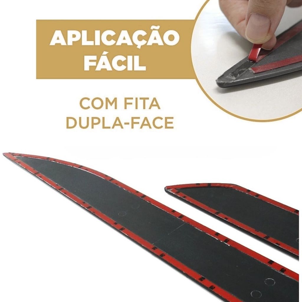 Kit Friso Lateral Modelo Largo Gol Nome Cromado G5 G6 G7G8