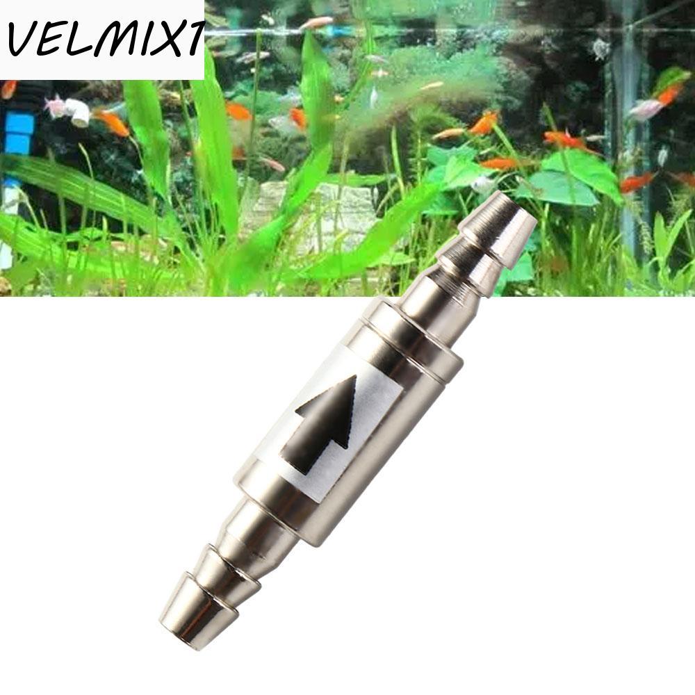 Válvula De Retenção De CO2 VELMIX1 , Unidirecional De Aço Inoxidável Prateado CO2 Antiferrugem E Sem Retorno De 4 Mm