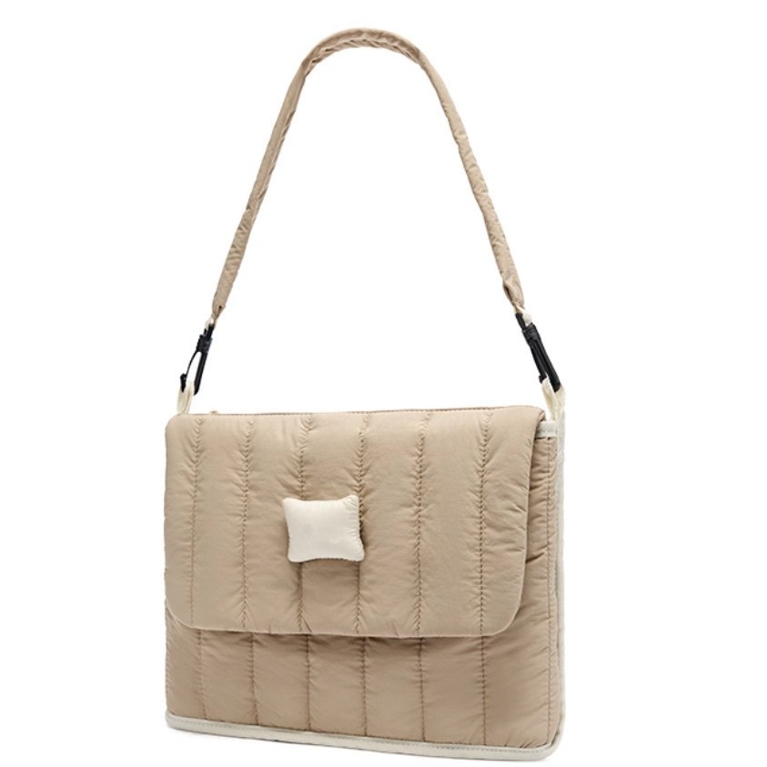 Estilo simples bolsa para computador portátil feminino Lenovo Apple 47cm jogo Notebook resistente a choques grande capac