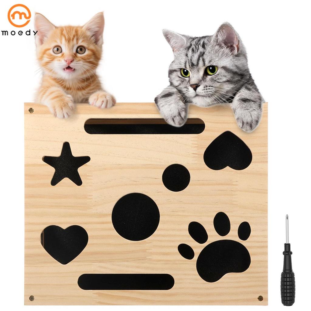 Gatinho Scratch Puzzle Brinquedo Gato Caixa De Arquivo De Unhas Para Interior Cuidados Com Garra Natural Lixa SHOPSKC085