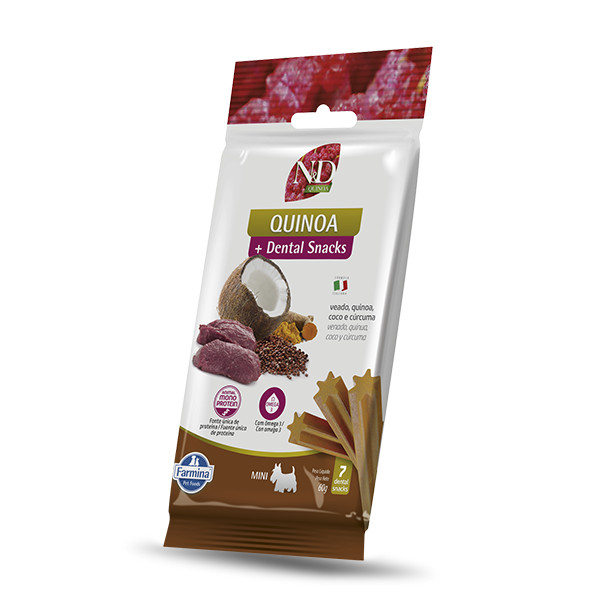 SNACK ND QUINOA VEADO CÃO ADULTO MINI 60G