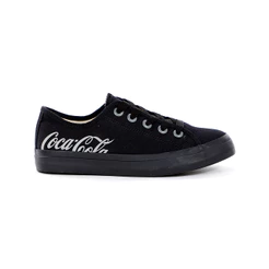 Tênis Coca Cola Plaza Preto e Cinza - Feminino