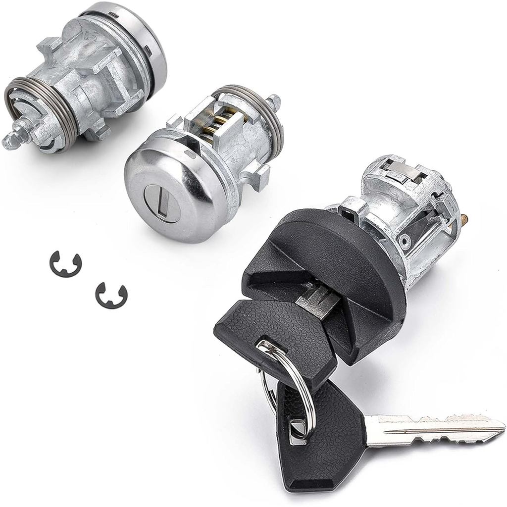 Cilindro de Ignição com Fechadura de Porta e Chaves Compatível com Dodge Ram 1500/2500/3500 1997-2002 Dakota 1997-2000 C