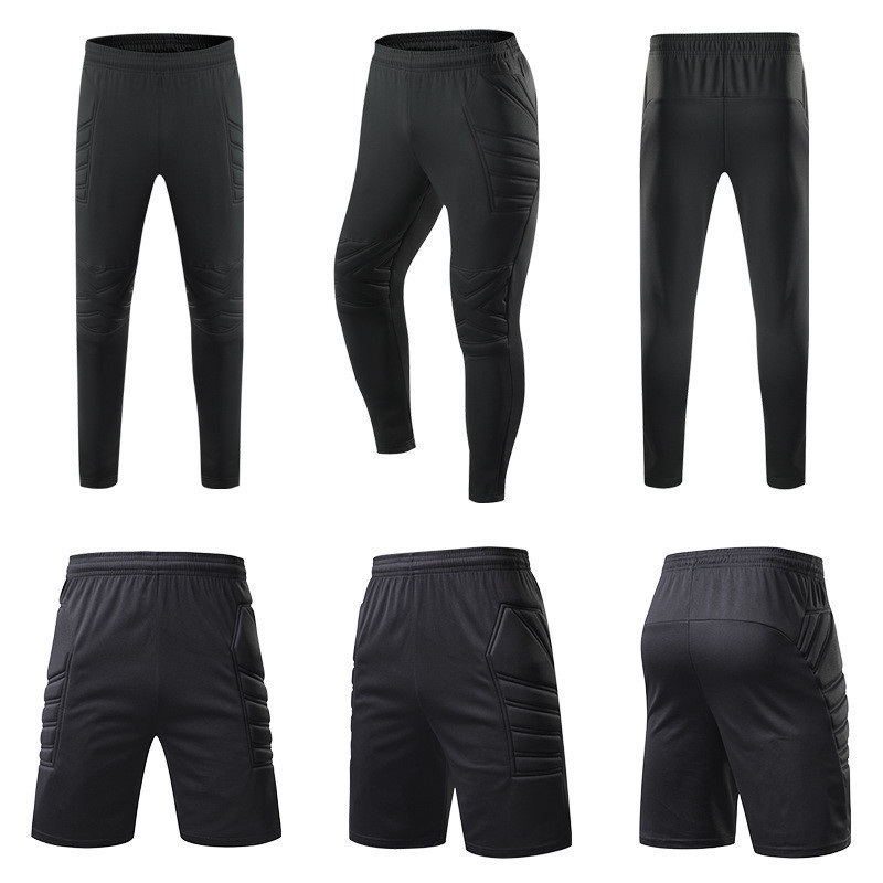 Crianças Adulto Goleiro Calças De Futebol Esponja Proteção Treinamento GK Shorts
