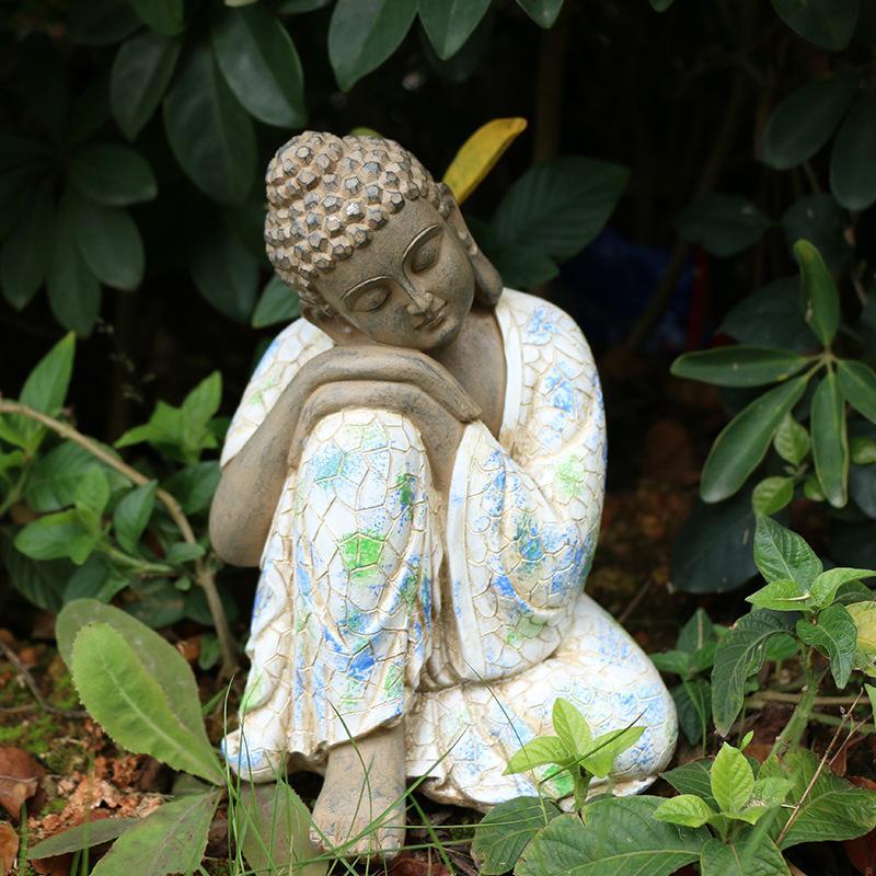 Zen jardim estátua de buda decoração jardinagem paisagem paisagismo decoração personagem escultura decoração Rockery var