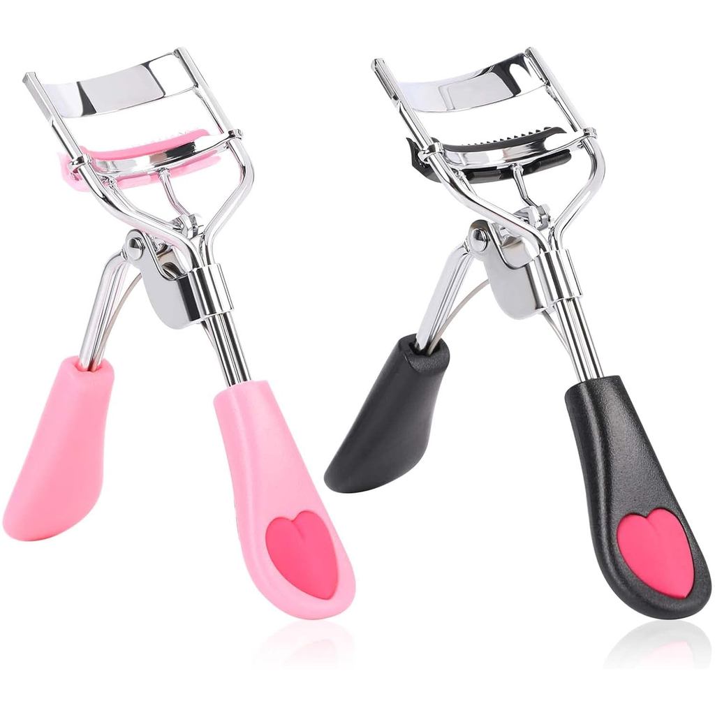Curvadores de Cílios com Pente, 2 Peças, Ferramenta para Cílios com Pente Integrado, Mini Separador de Cílios para Maqui