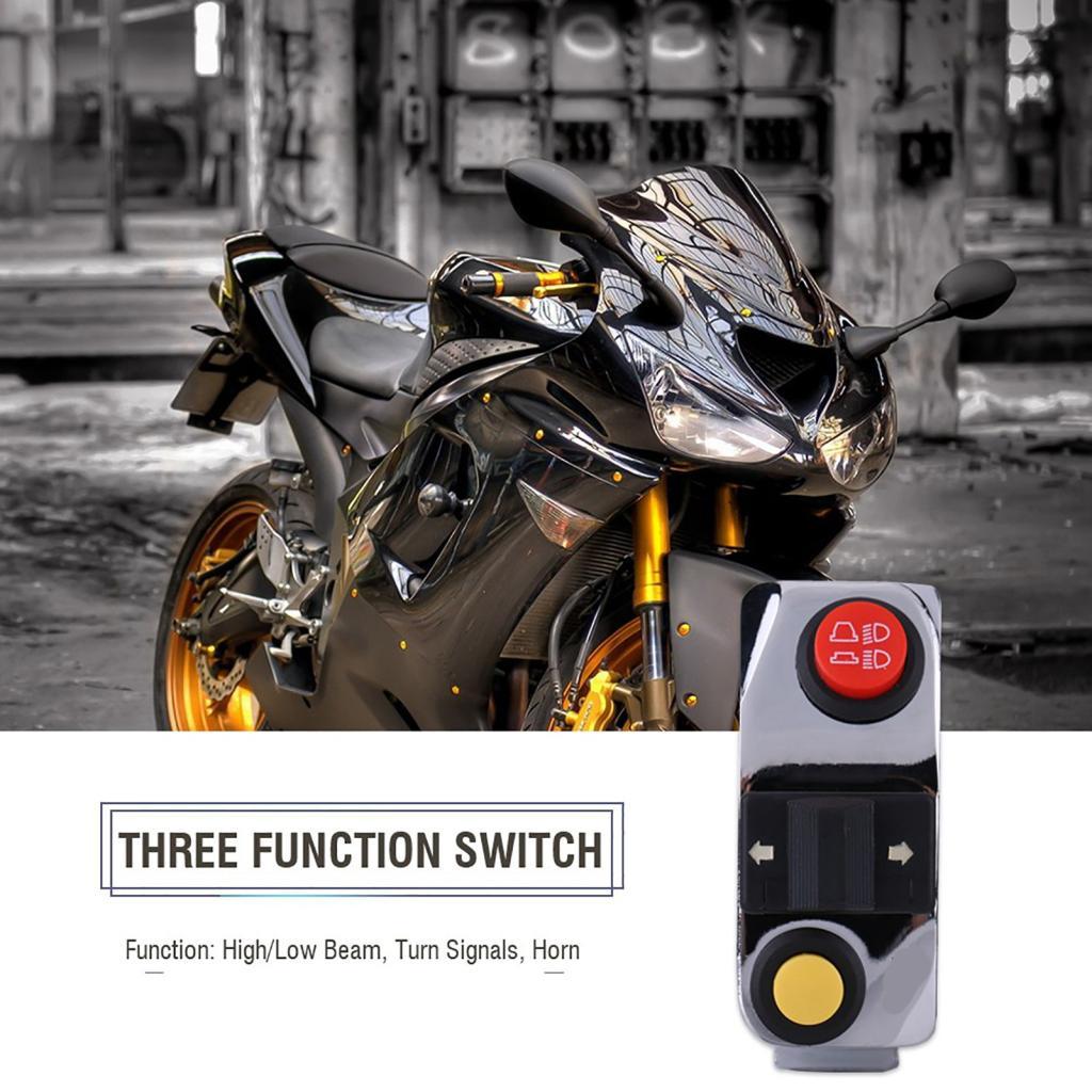 Toolgoing-BR interruptores de montagem no guidão de motocicleta, sinal de buzina, controle de feixe alto e baixo para a
