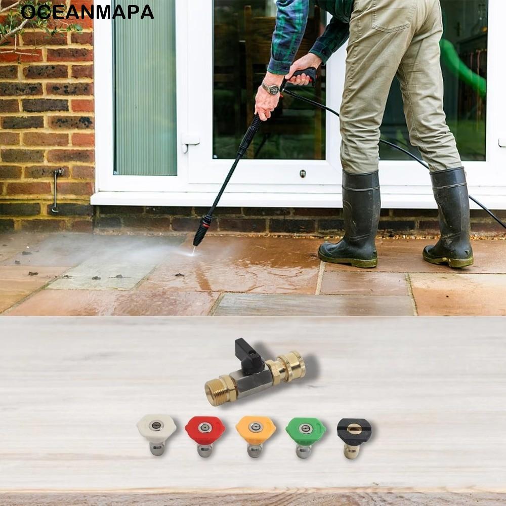 Kit De Válvula De Esfera Para Lavadora De Alta Pressão OCEANMAPA , Interruptor De Mangueira Elétrica M22 14 Mm 4500 PSI