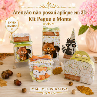 Kit Festa  BOSQUE ENCANTADO MENINO   - Lembrancinhas Aniversário ENVIO RAPIDO - qualidade e preço justo - PEGUE E MONTE