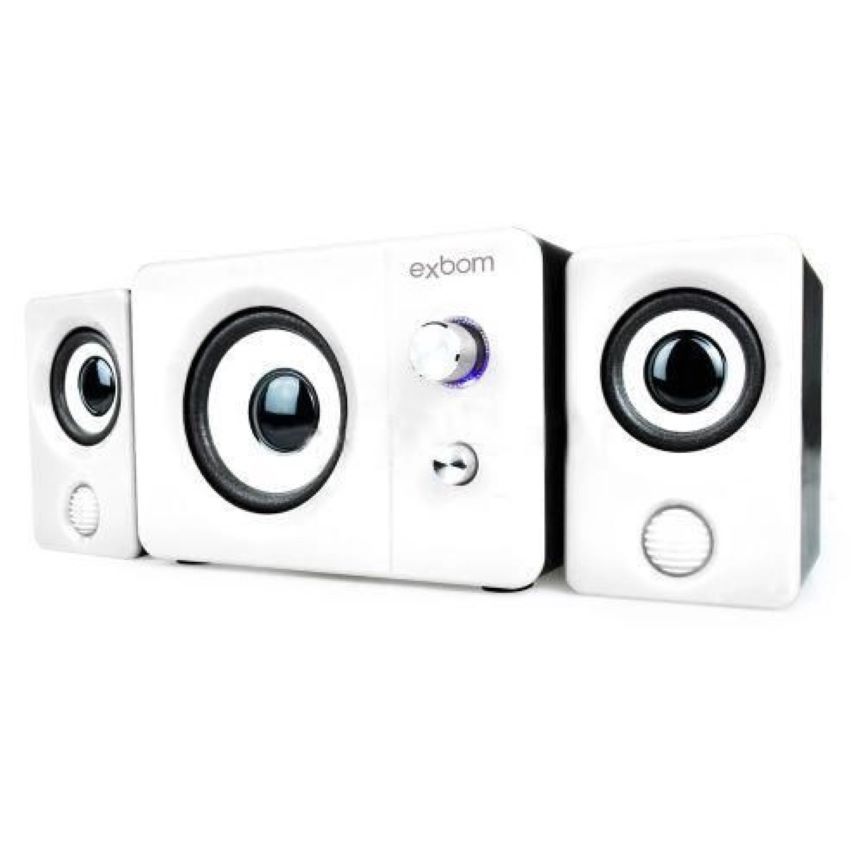 Caixa de Som 2.1 9W Mini System - Cs-210 - Branca