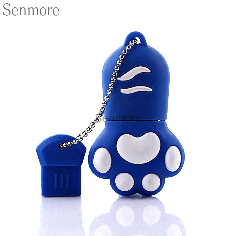 Pen Drive USB de Alta Velocidade com Design de Pata de Gato de Alta Qualidade 1GB 8GB 16GB 32GB 64GB 128GB 8863 8863