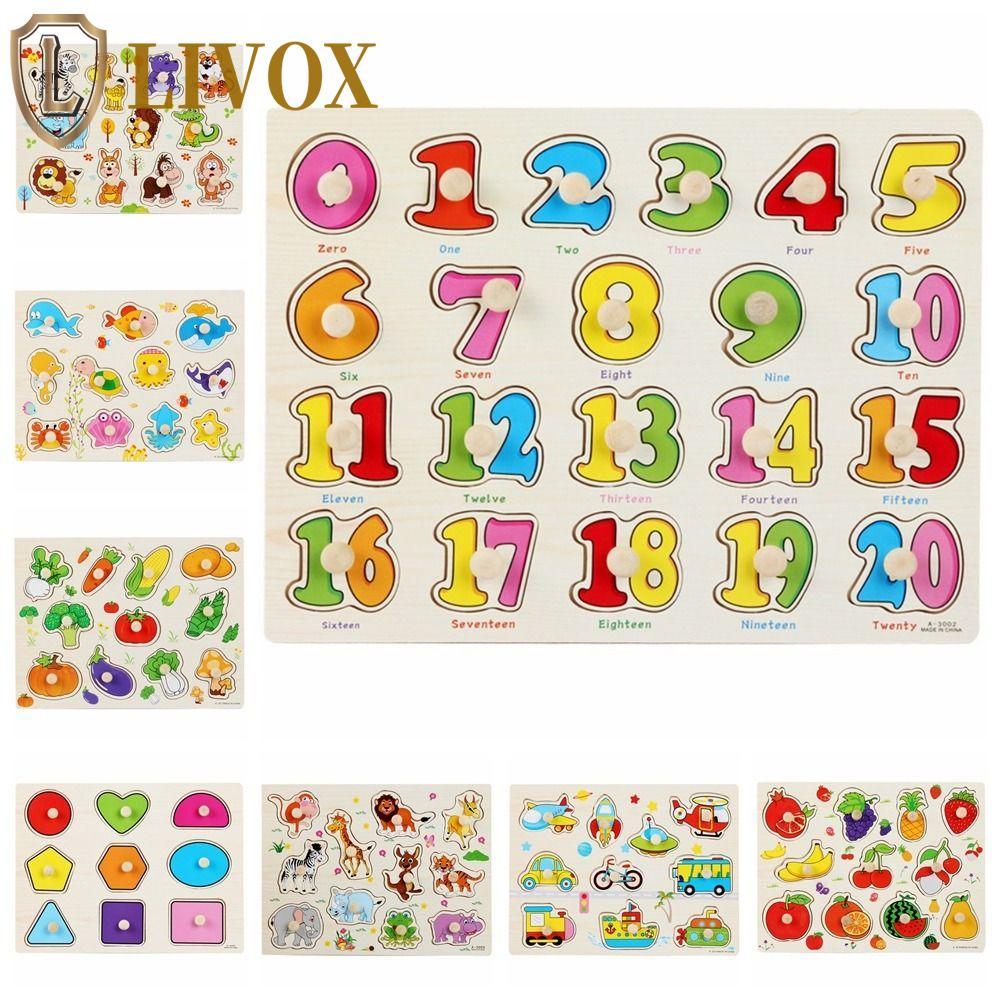 LIVOX Puzzle Hand Grab Board , Brinquedos Educativos Infantis De Quebra-Cabeça 3D , Jogo Cognitivo Multifuncional