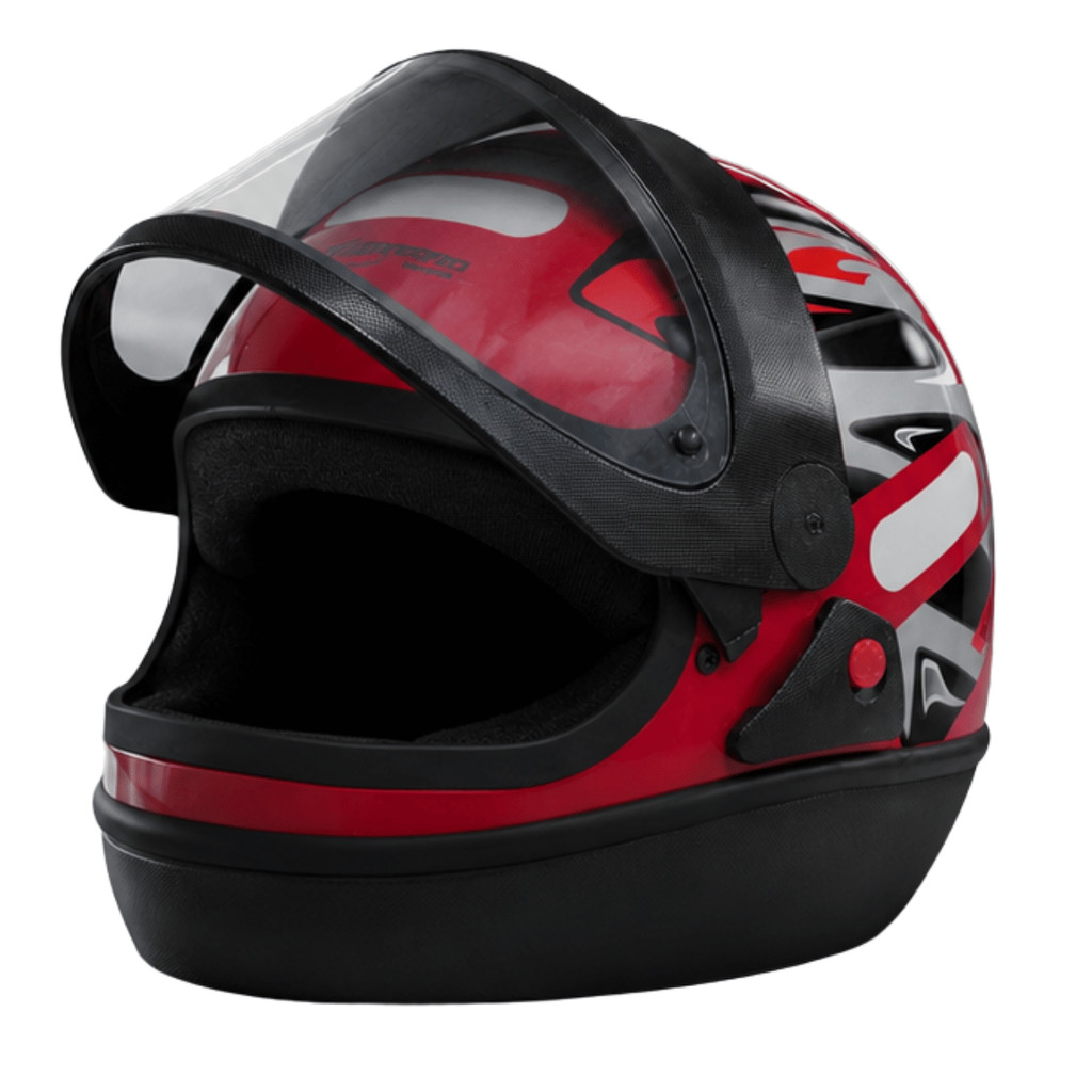 Capacete San Marino Original Motol Grafic Automático Fechado Integral Viseira Cristal Confortável Taurus