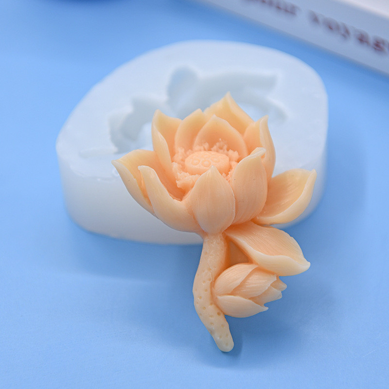 Molde De Silicone De Semente De Lótus Para Assar Bolo Faça Você Mesmo , Fondant , Mousse De Chocolate , Biscoito