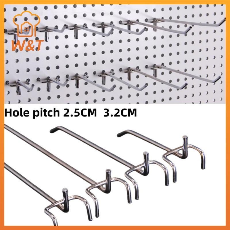 [W & T] 5 Peças De Metal Universal Malha Painel Ganchos Loja De Varejo Tenda Cabides Gancho De Parede Saco De Casaco Pra