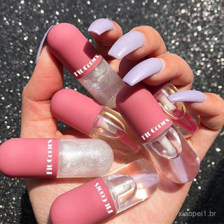 Lip Gloss Cápsulas Óleo de Ameixa Brilho Batom Feminino Balm Maquiagem Tint Cosméticos TOGV