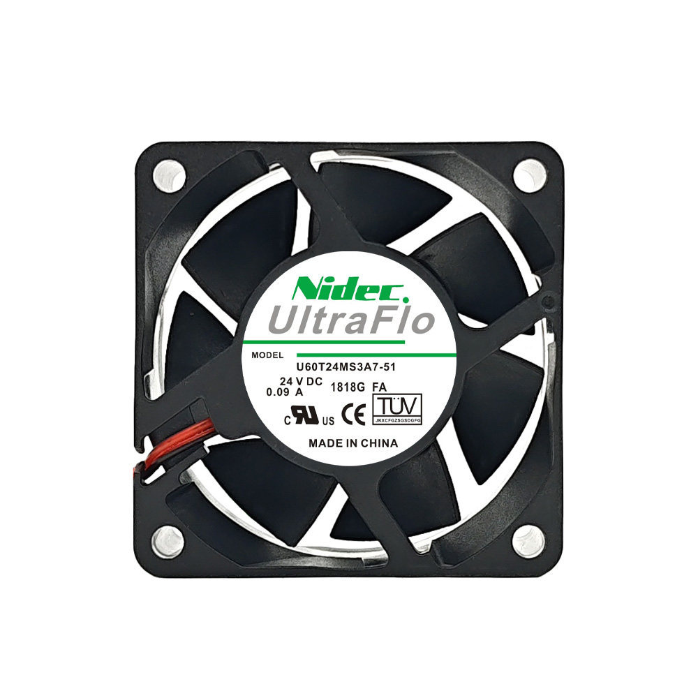 Japão Japão Japão NIDEC U60T24MS7A7-51 6025 6CM 24V 0.11A Ventilador inversor silencioso