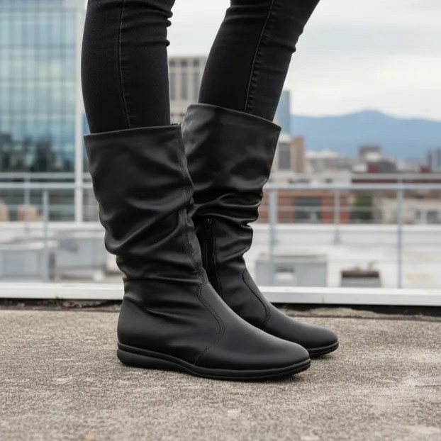 Bota Feminina Piccadilly Slouchy Salto Baixo 2cm