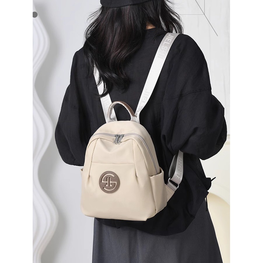 Nylon Oxford pano Mini mochila feminina 2025 novo estilo outono inverno passeio lazer viagem luz All-Match pequena mochi