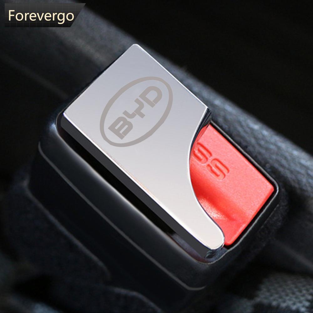 FOREVERGO 1 Pçs Carro Escondido Cinto De Segurança Bloqueio Fivela Cabeça Clipe Metal Plug Alarme Cancelador Rolha Inter