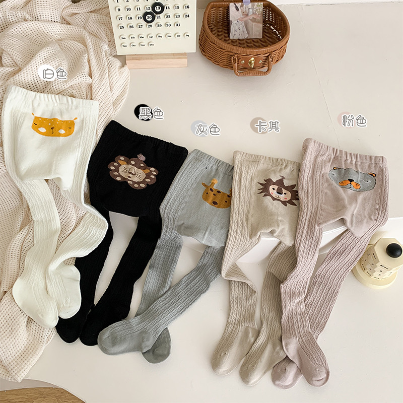 Bebê grande PP roupa interior do bebê puro algodão primavera outono estilo fino meninos meninas meia-calça crianças jove
