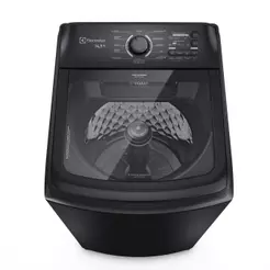 Máquina de Lavar Electrolux 14,5kg Preta Efficient Cesto Inox, Jet&Clean e Filtro Fiapos (LEP15)