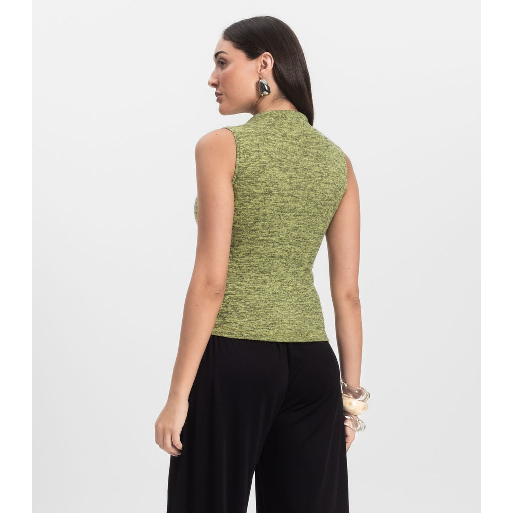 Regata Feminina com Gola Infinita Cor Amarelo