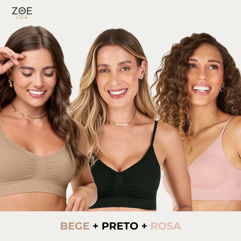 Detalhes do Sutia Top Alça Fina Regulável Com Bojo Removível Sem Costura Zee Rucci