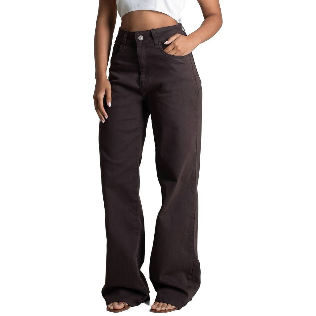 Calça Sarja Sawary Wide Leg - 283450