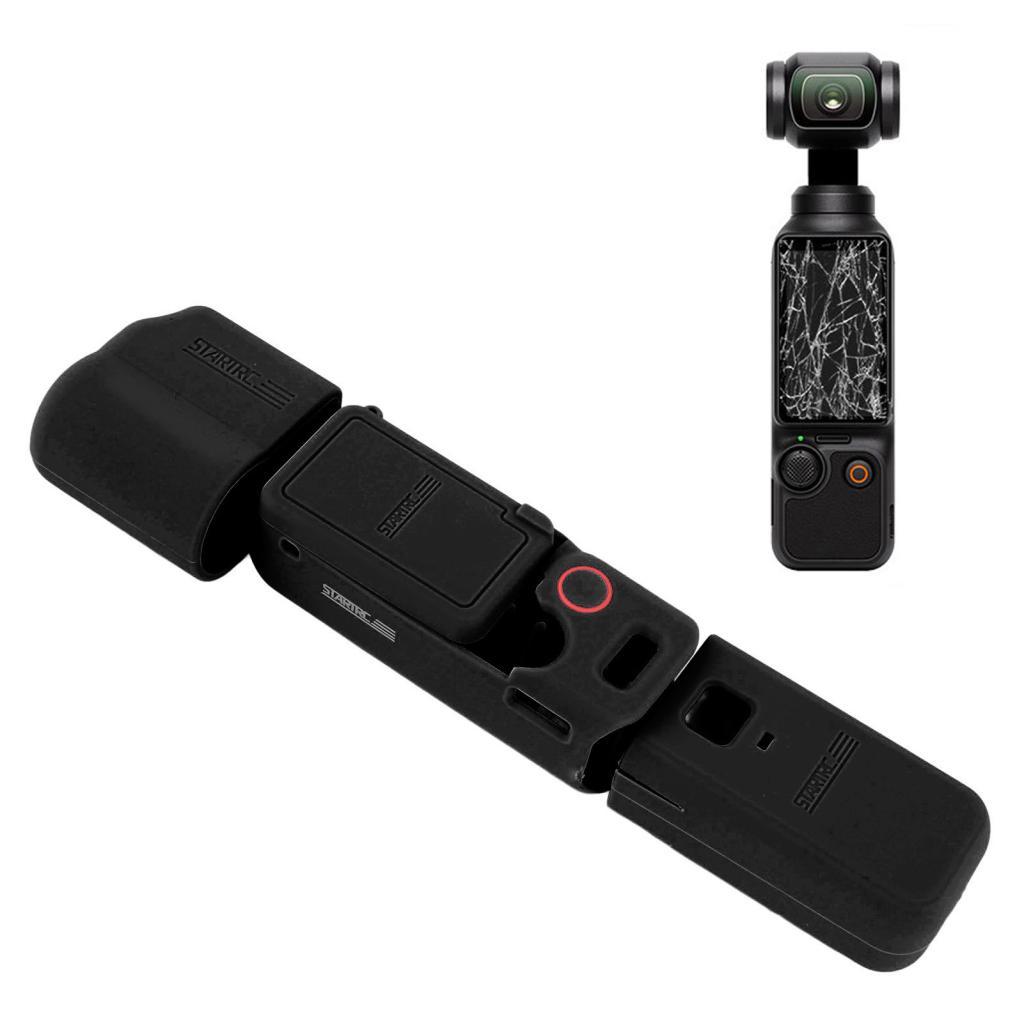 Capa protetora de silicone para câmera de bolso, capa macia e antiderrapante, elegante, resistente a arranhões para 3