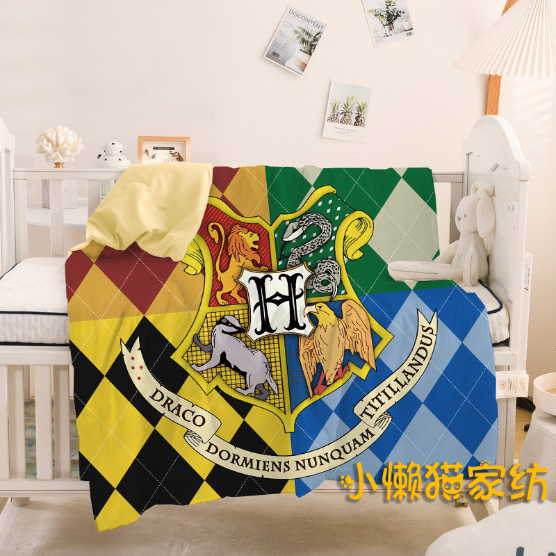 Harry Potter Verão Fresco Colcha Varinha Colcha Fina Sonserina Ar Condicionado Colcha Dormitório Estudantil Mercadoria G