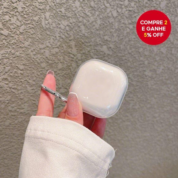 Capa macia transparente para Samsung Galaxy Buds 2/Pro/2 Pro/Live/FE - Proteção minimalista
