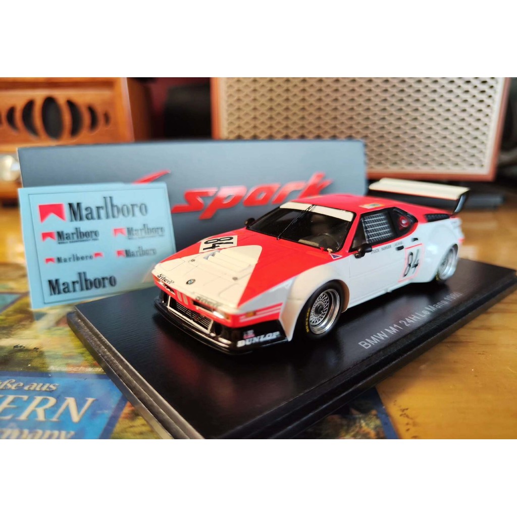 Le Mans 1980 com adesivo de água M1 Procar Le Mans Rally 24 horas#BMW/BMW #Shell/Concha BMW M88 Motor 1980 Le Mans 24 Ho
