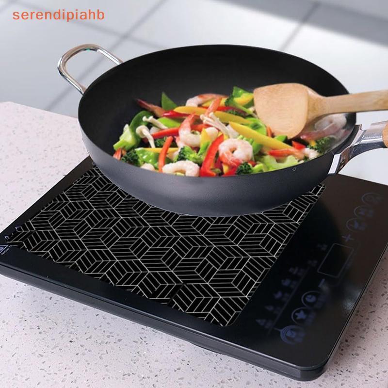 [serendipiahb] Tapete De Fogão De Indução De Silicone Proteção À Prova De Fogo Protetor De Almofada De Placa De Coziment