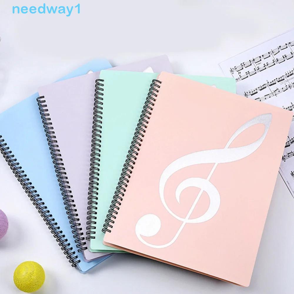 NEEDWAY Pasta De Partitura Musical Para Piano , Partituras Multicamadas Com Design De Página Contínua De 40 Bolsos , Fle