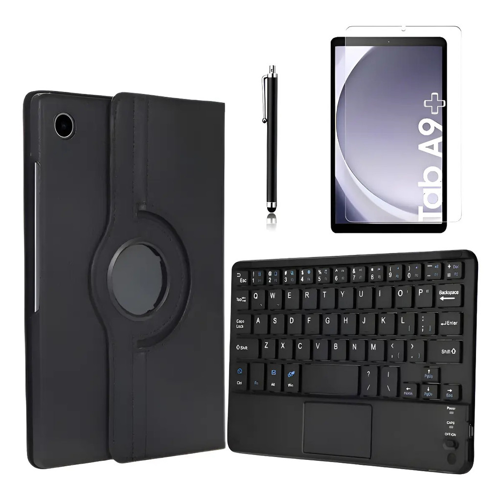 Kit Completo Para A9 11  Galaxy Tab Capa + Pel. + Teclado