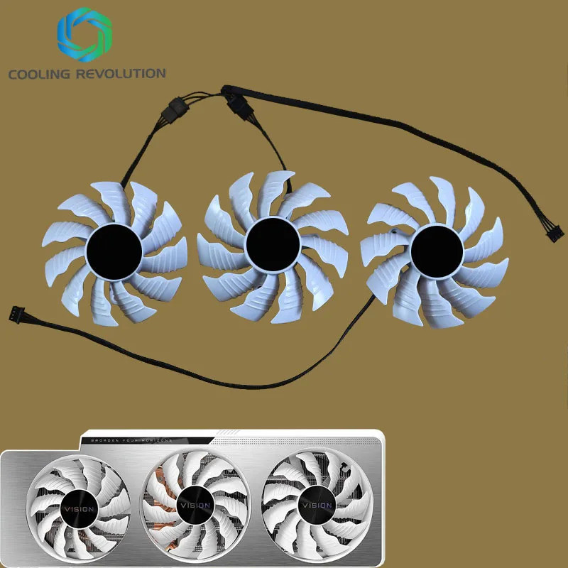 Novo 82mm Para GIGABYTE GeForce RTX 3080 Ti 3090 Visão OC 3X GV-N308TVISION N3090VISION GPU Ventilador De Refrigeração D
