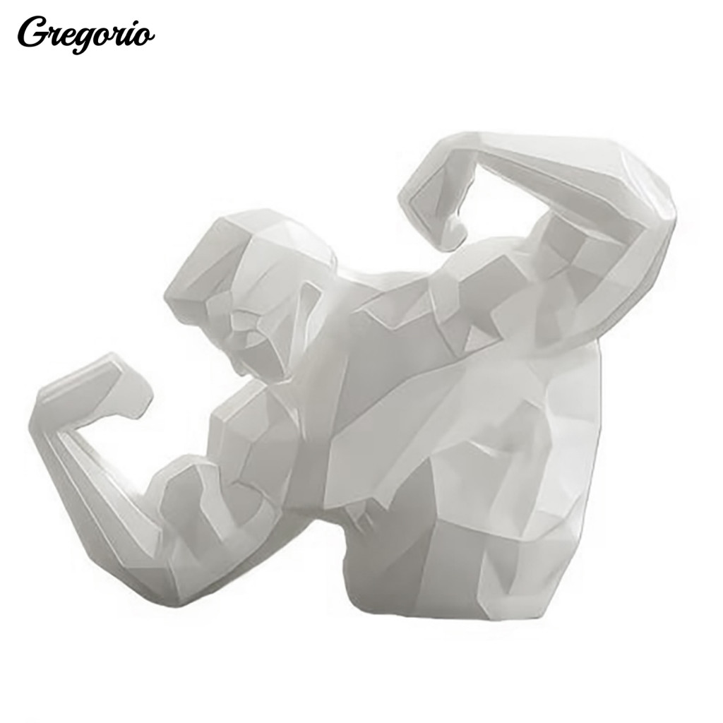 Muscle Man Figurine High-end Texture Decor Muscular Bodybuilder Statue 3d Printed Upper Body Male Figure Gym Fitness Gif