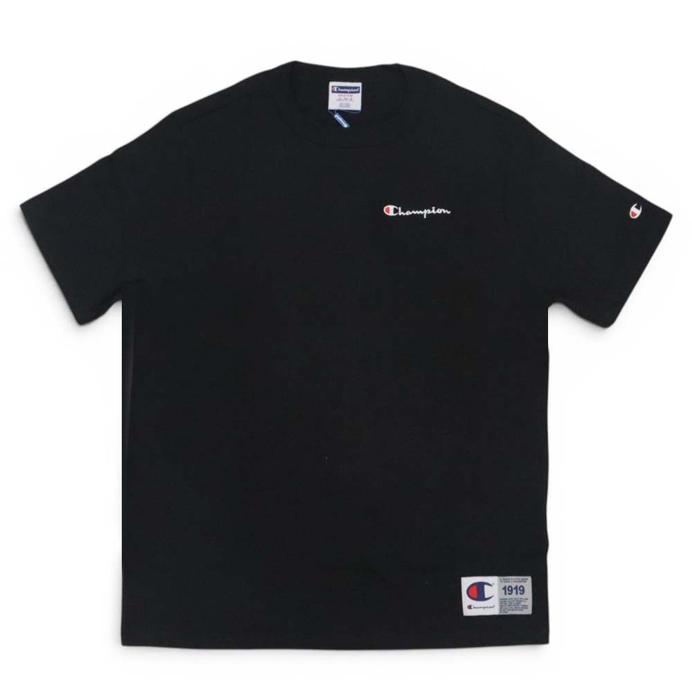 Camiseta Champion Pes Mini Logo EBM Script - Preto